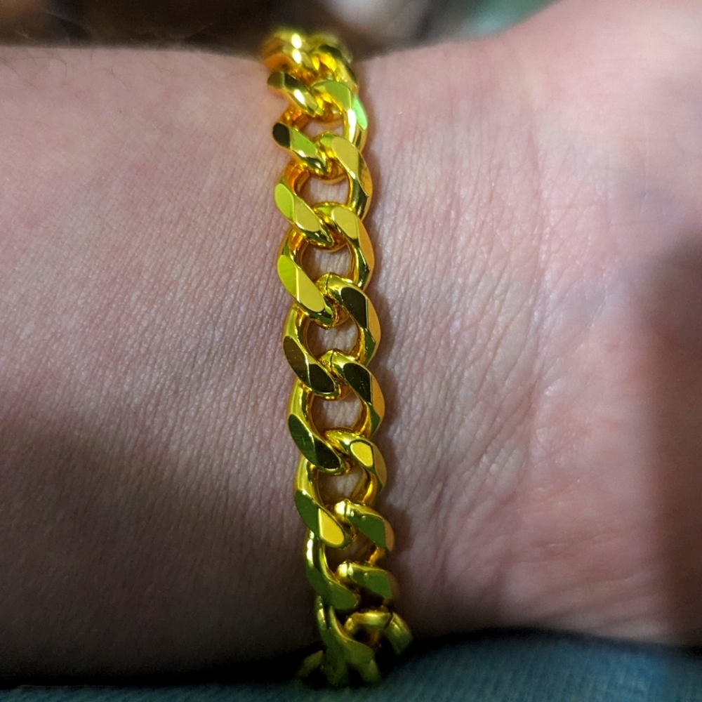 Men 18K Gold Plated Bracelet